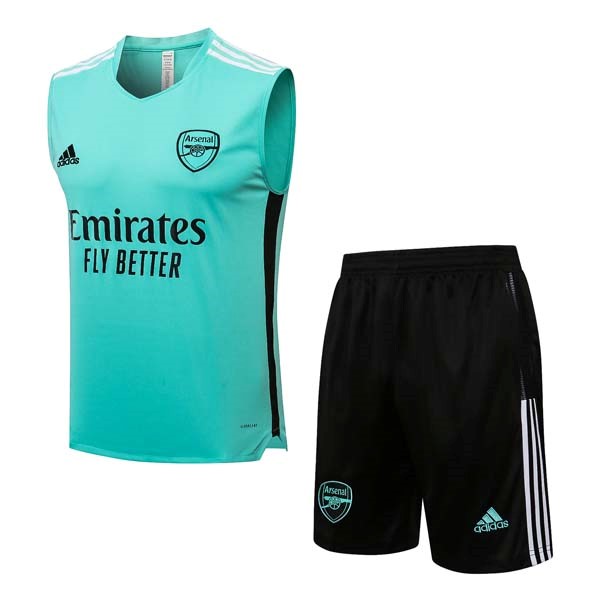 Trikot Arsenal Ärmellos Anzüge 2022 Grün Schwarz Günstige Fußballtrikots